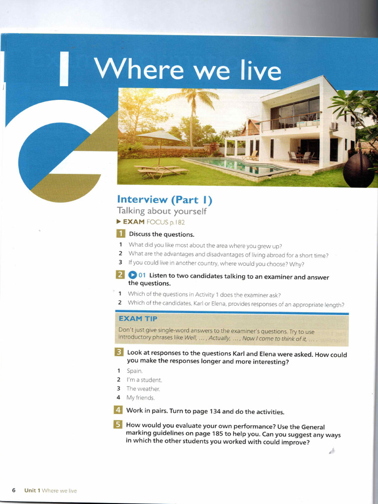 Gold C1 Advanced SB Unit 1 | PDF