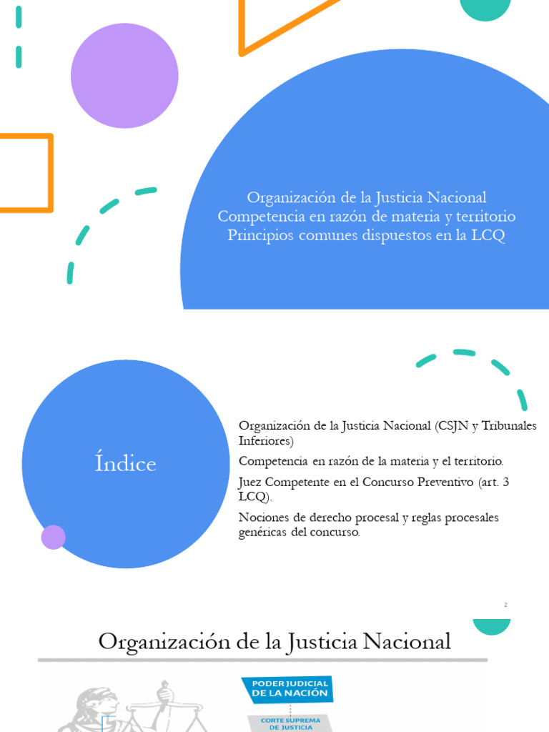 Organización de la Justicia Nacional en Argentina | PDF | Judicaturas ...