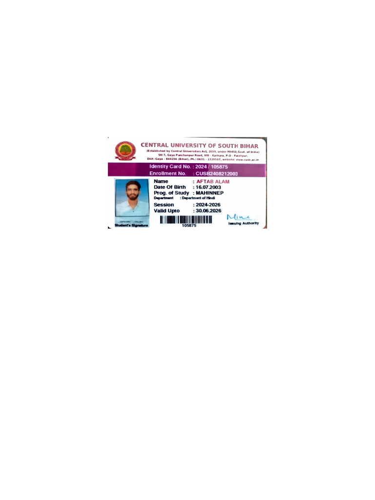 ID Card 22 Apr 2025 | PDF
