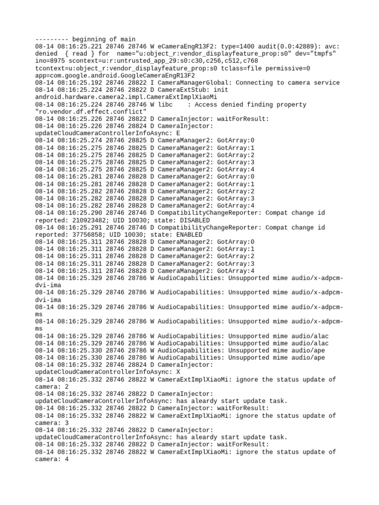 Log Cat 1755139585072 | PDF | Computer Engineering | Software