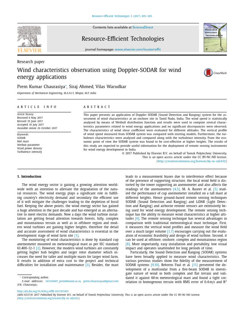Wind Characteristics via Doppler SODAR | PDF | Wound | Wind Speed