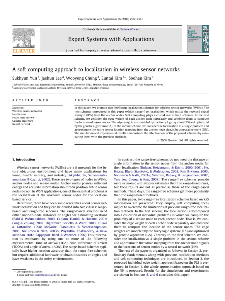 Task - Article7-A Soft Computing Approach To Localization in Wireless ...