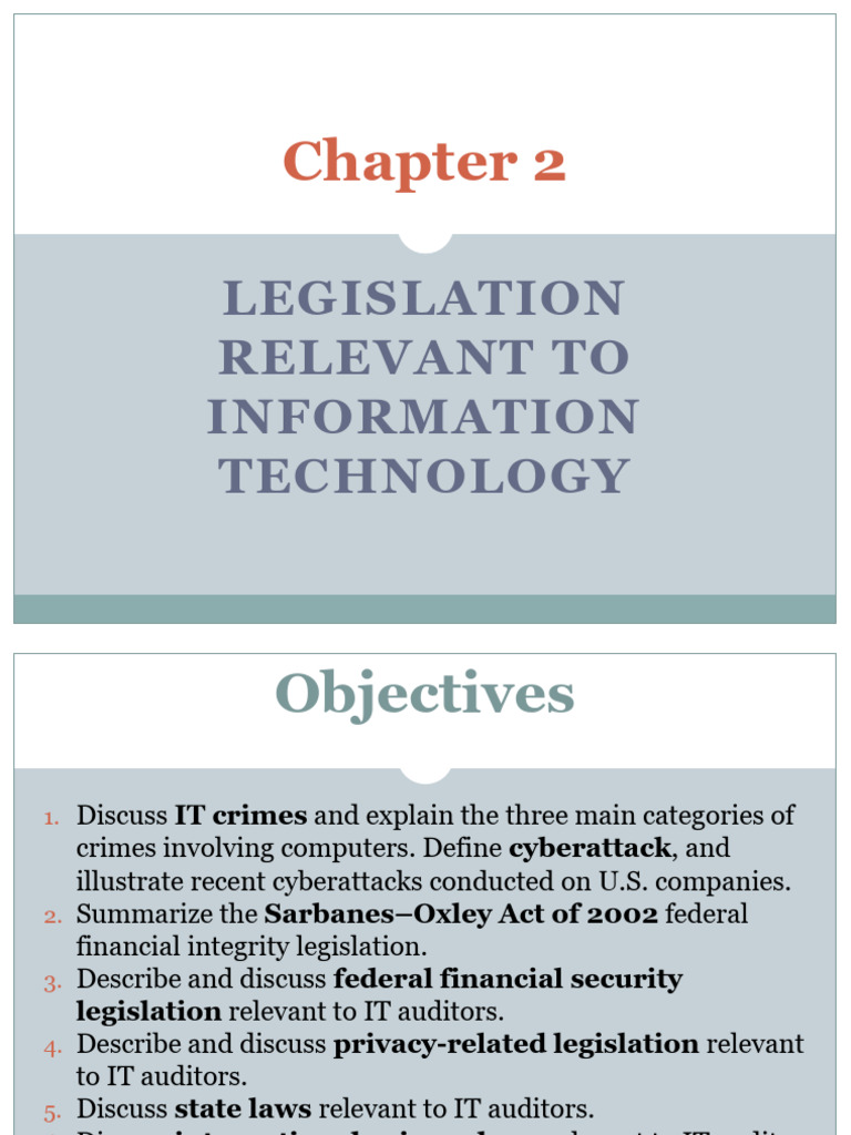 IT Legislation and Cybercrime Overview | PDF | Payment Card Industry ...