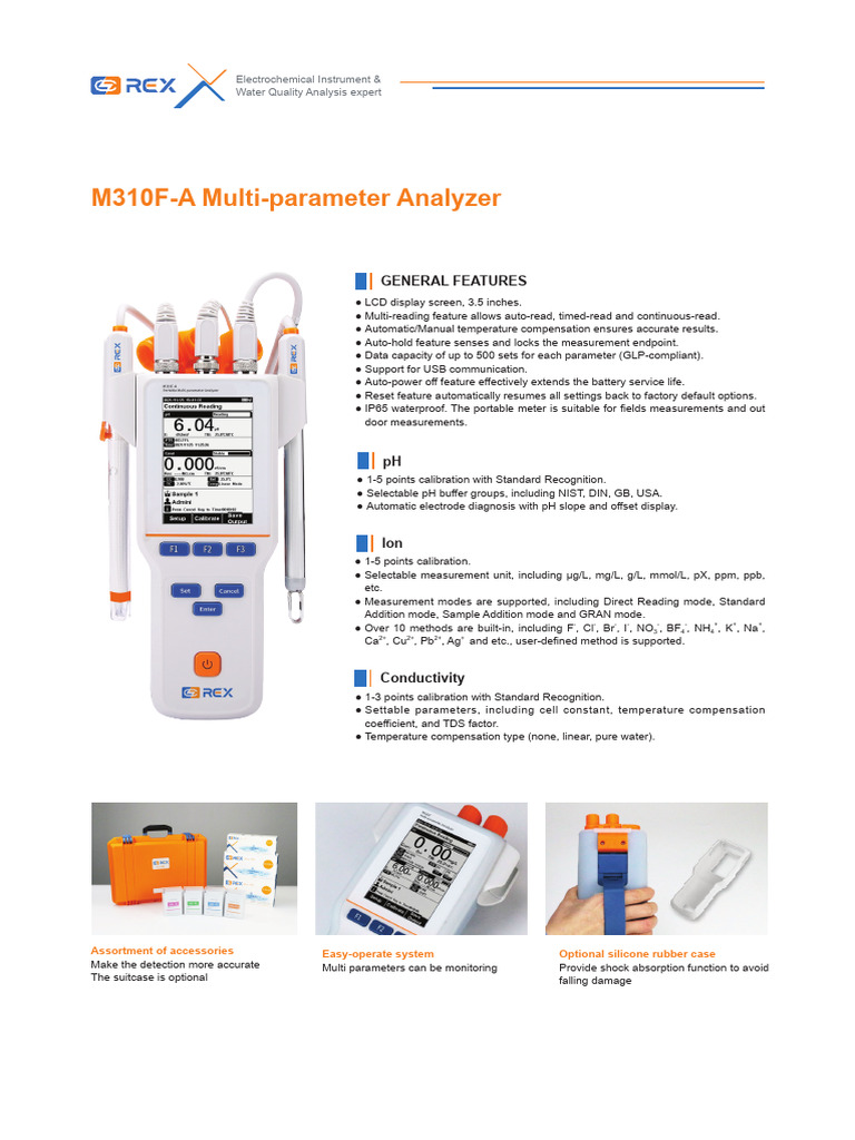 M310F-A Multi-Parameter Analyzer Overview | PDF | Parts Per Notation | Ph