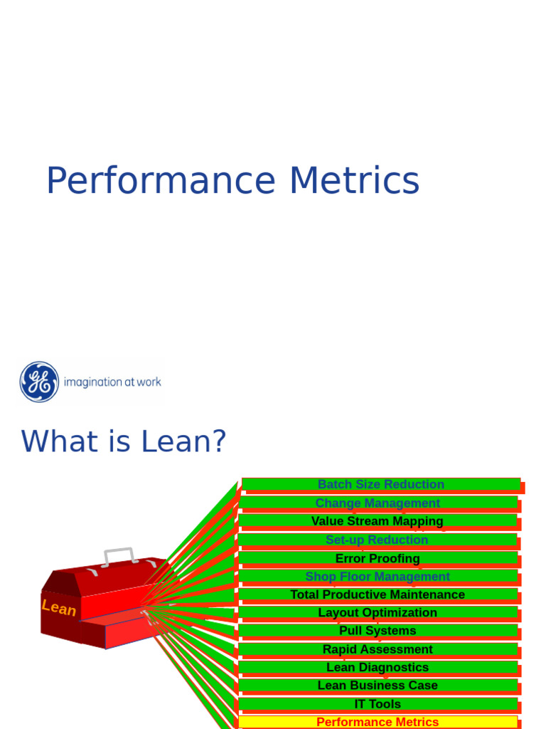 Lean Performance Metrics Overview | PDF | Inventory | Performance Indicator
