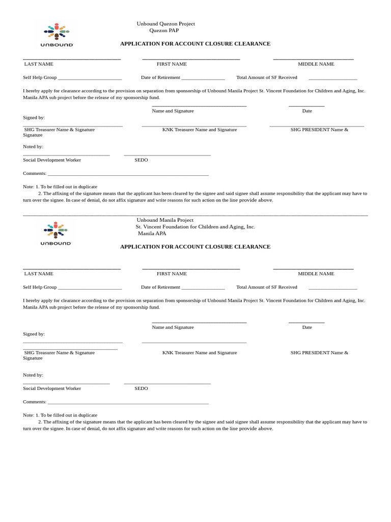 Account Closure Clearance | PDF