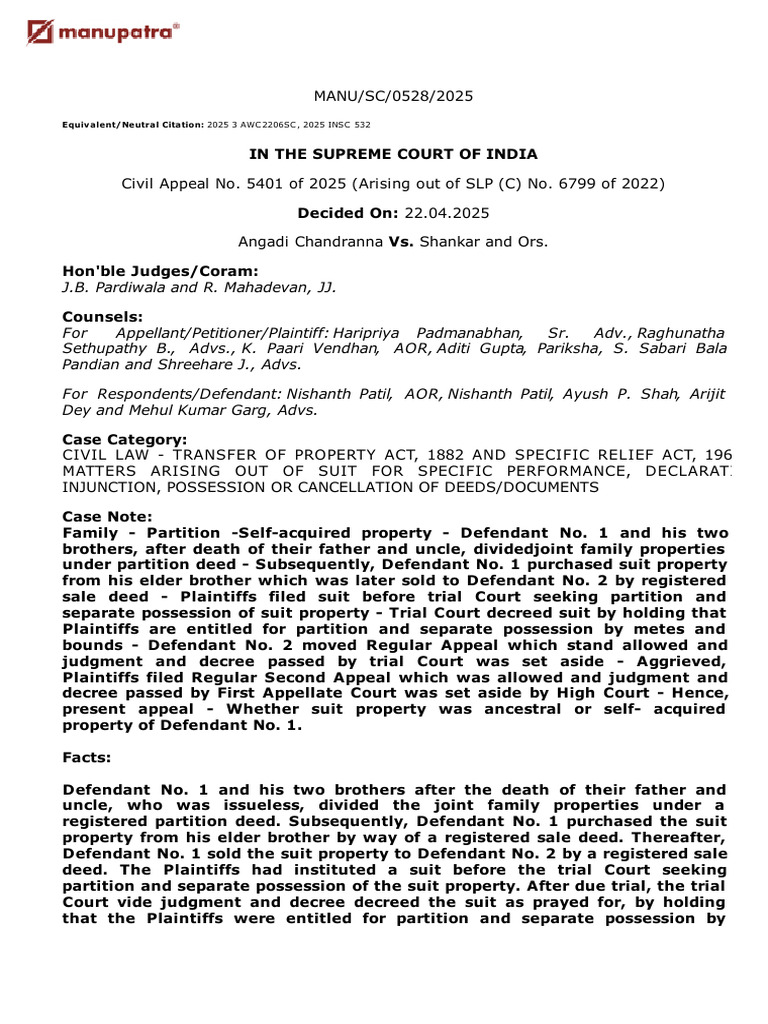 Supreme Court Ruling on Property Dispute | PDF | Lawsuit | Judgment (Law)