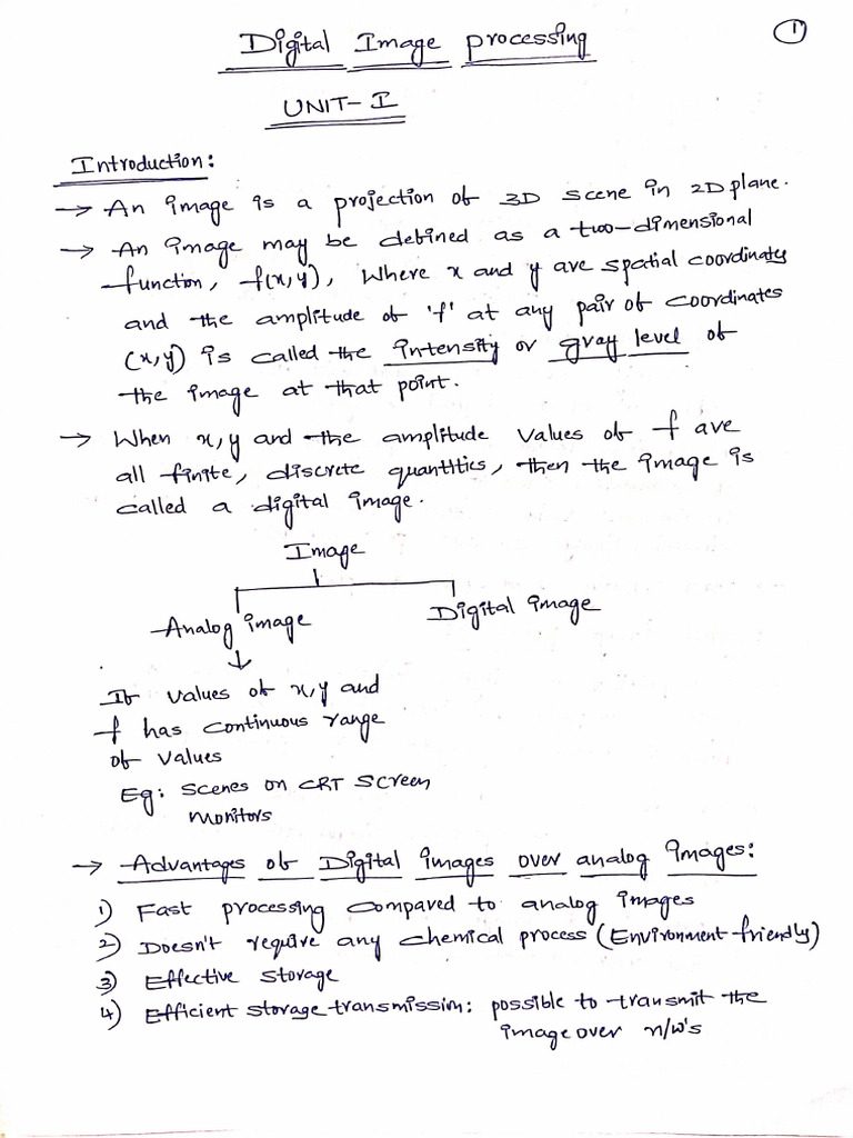 DIP Unit 1 | PDF