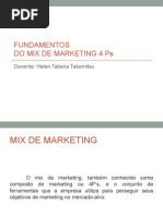 Fundamentos Do Mix de Marketing 4 Ps
