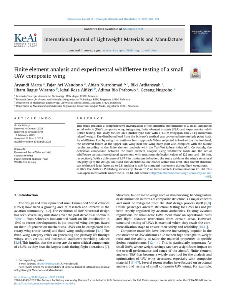 Whiffletree Testing of UAV Composite Wing | PDF | Strength Of Materials ...