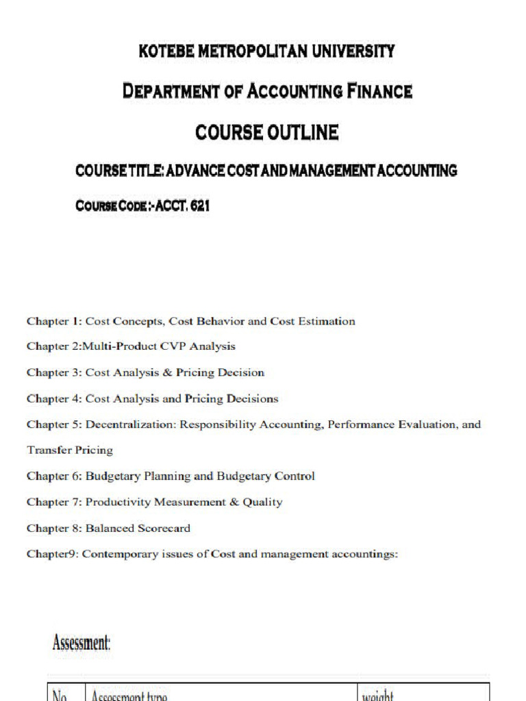 Cost Concepts and Behavior Overview | PDF | Regression Analysis ...
