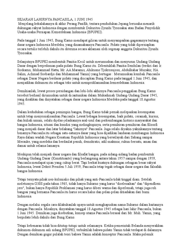 Sejarah Pancasila