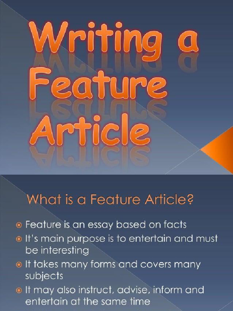 Feature Writing | PDF