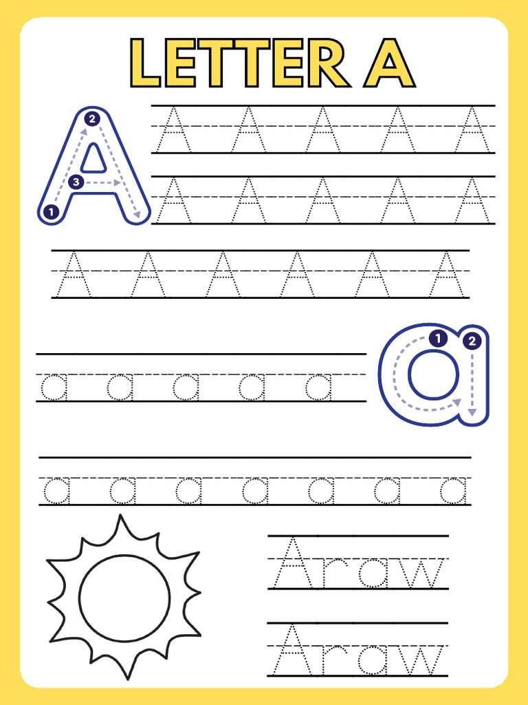 A to Z Alphabet Tracing Worksheet | PDF