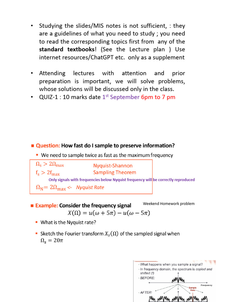 Signal Sampling and Reconstruction Guide | PDF | Sampling (Signal ...