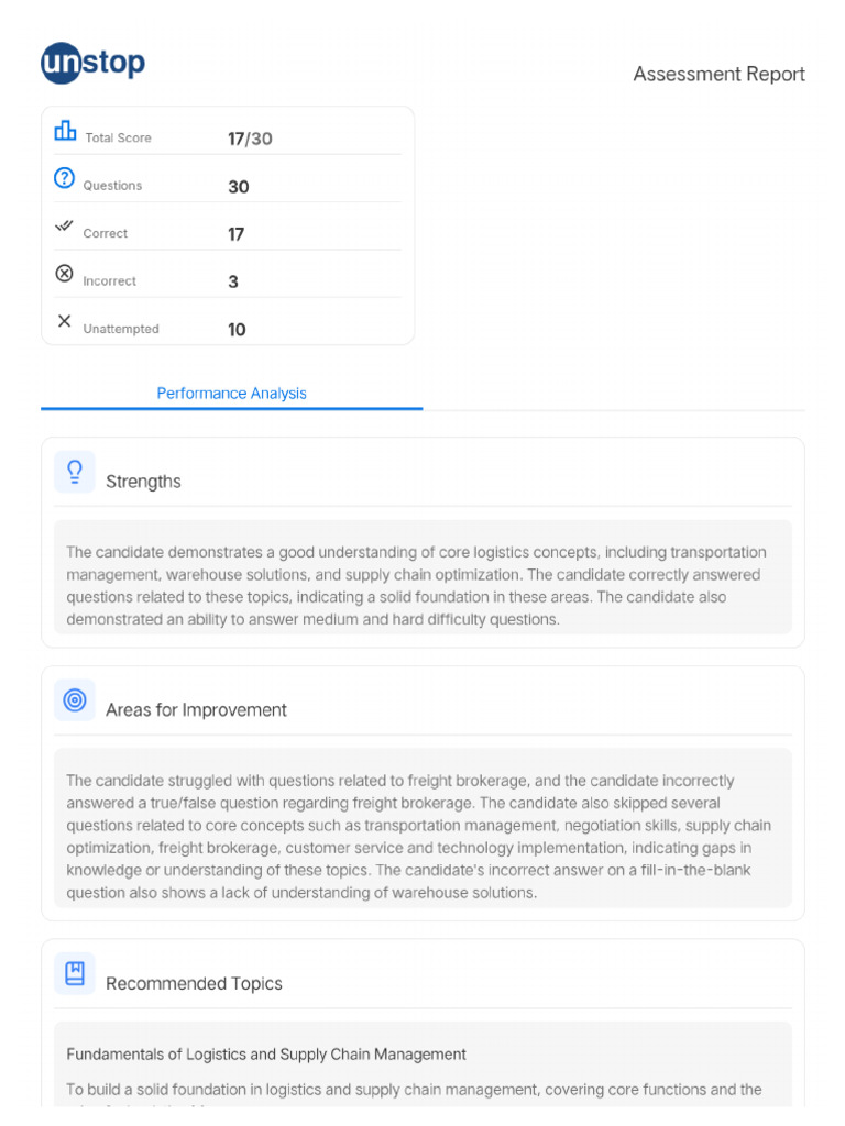 Assessment Report | PDF