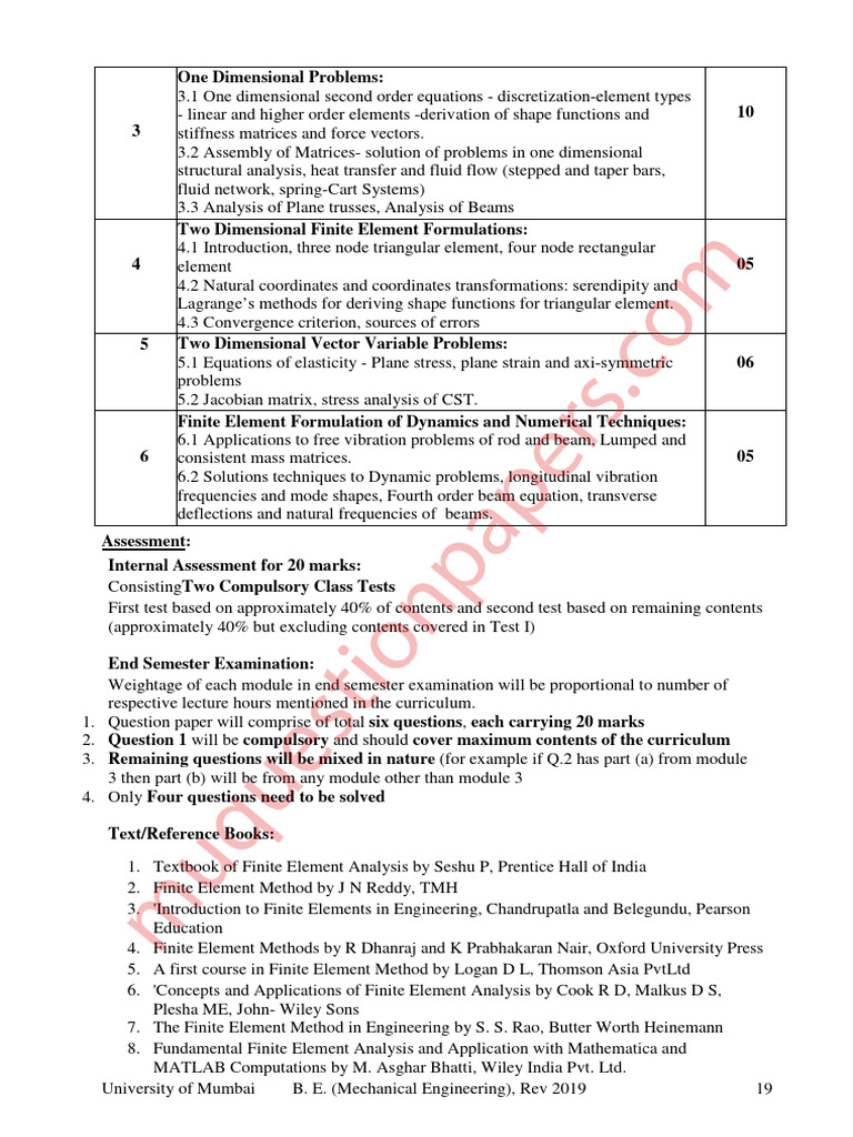 Finite Element Analysis Curriculum Guide | PDF | Finite Element Method ...