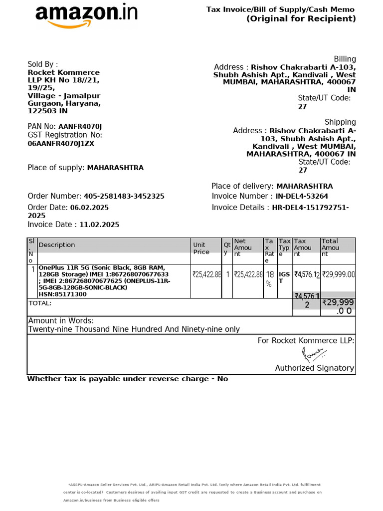 HSN Code 85171300 Invoice Details | PDF | Invoice | Government Finances
