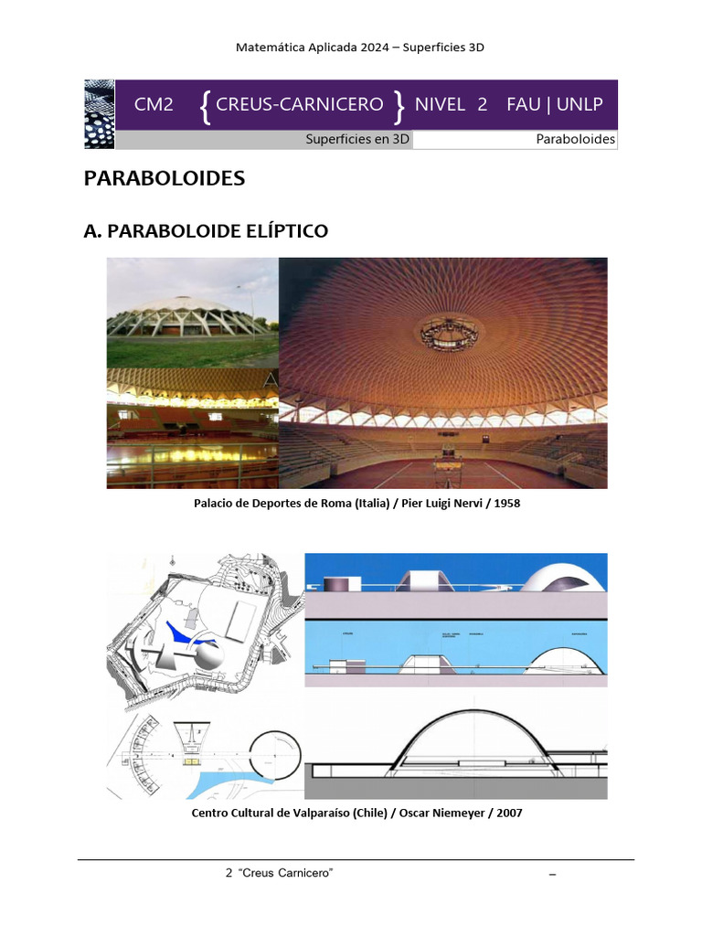 Clase08 SUP3D Paraboloides | PDF | Ecuaciones | Geometría euclidiana