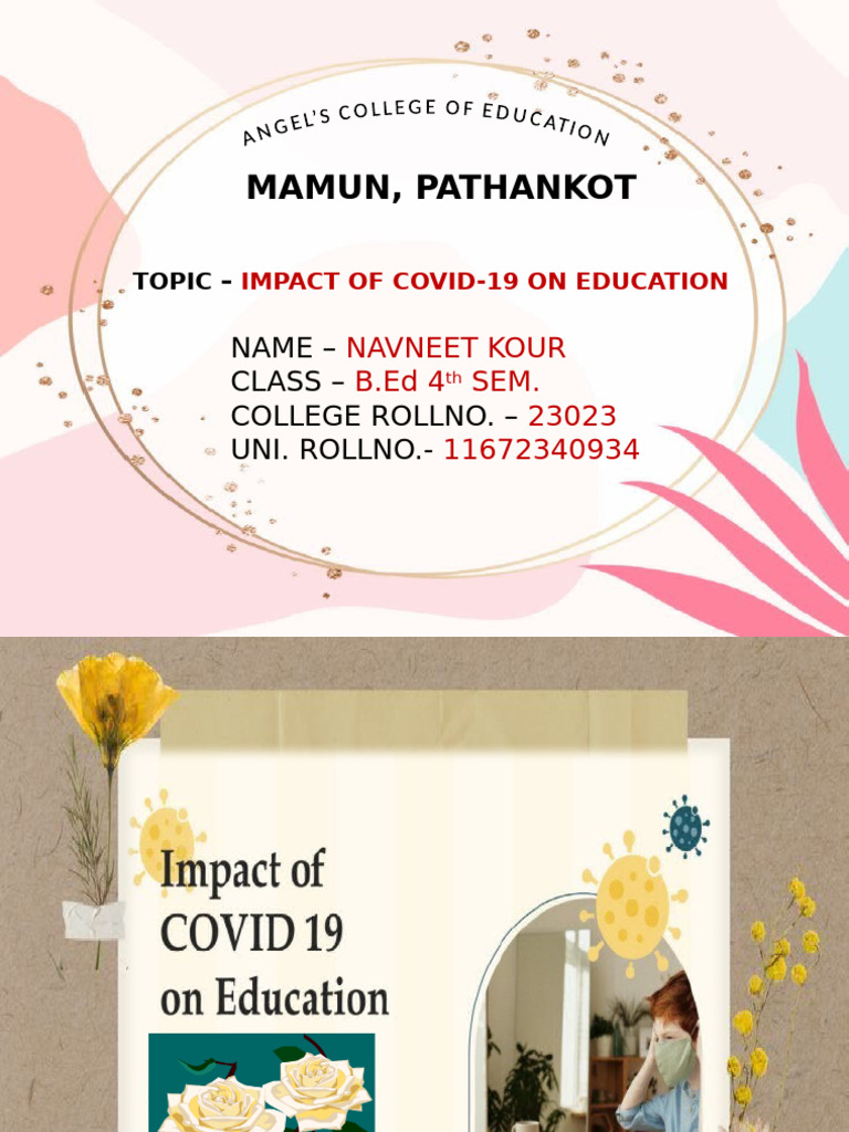 Impact of Covid 19 On Education | PDF | Global Health | Pandemic