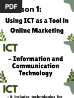 ICT Tools in Online Marketing Overview | PDF | Marketing | Online ...