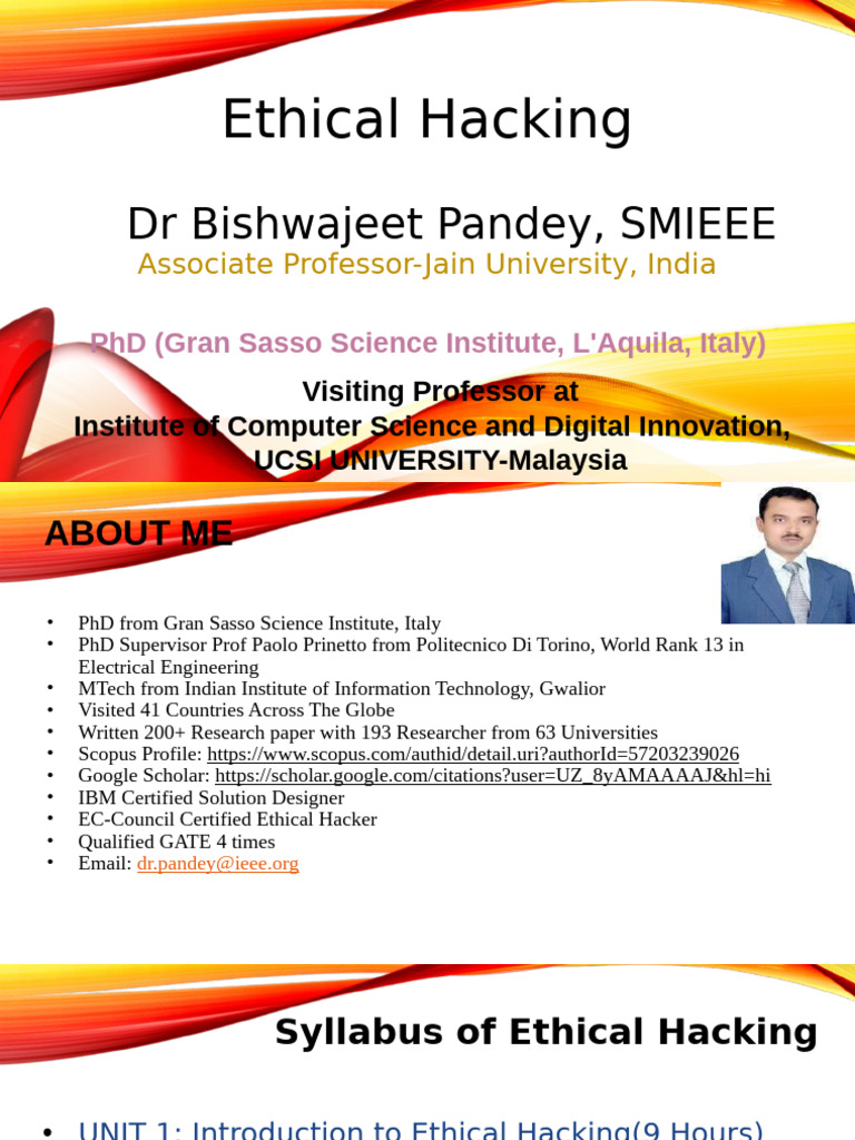 MTech Ethical Hacking Unit 2 Lecture 7 Lab | PDF | Software ...