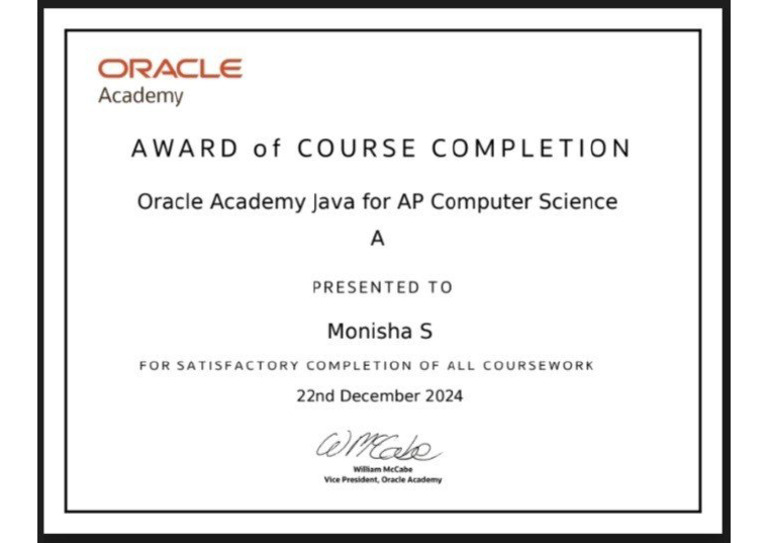 Oracle Certified Professional Certificate | PDF