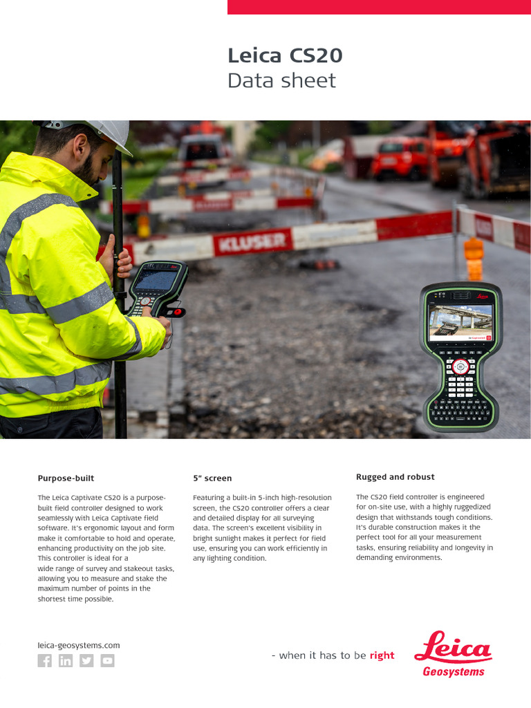 Leica CS20 Field Controller Overview | PDF | Computing | Computer Hardware