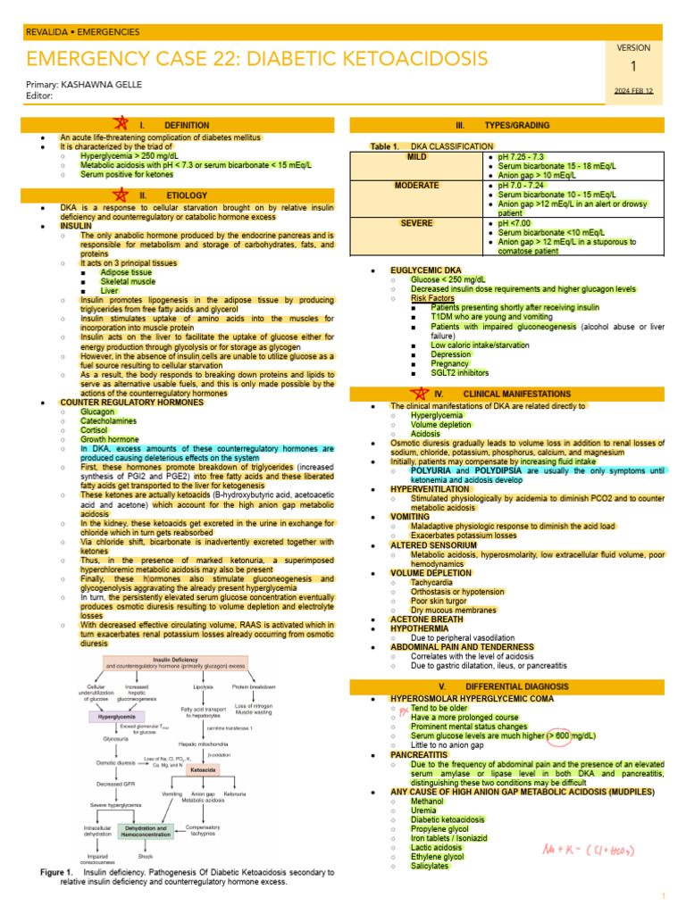 Causes of Diabetic Ketoacidosis | PDF | Hyperglycemia | Medical Specialties