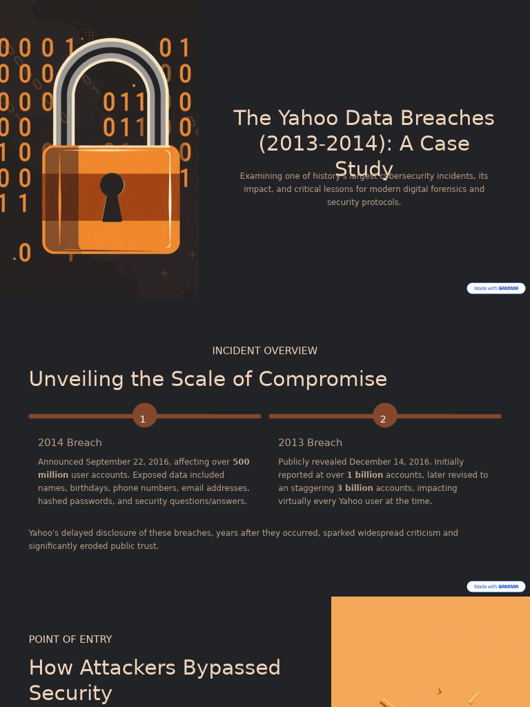 Yahoo Data Breach Case Study (2013-2014) | PDF | Computer Security ...