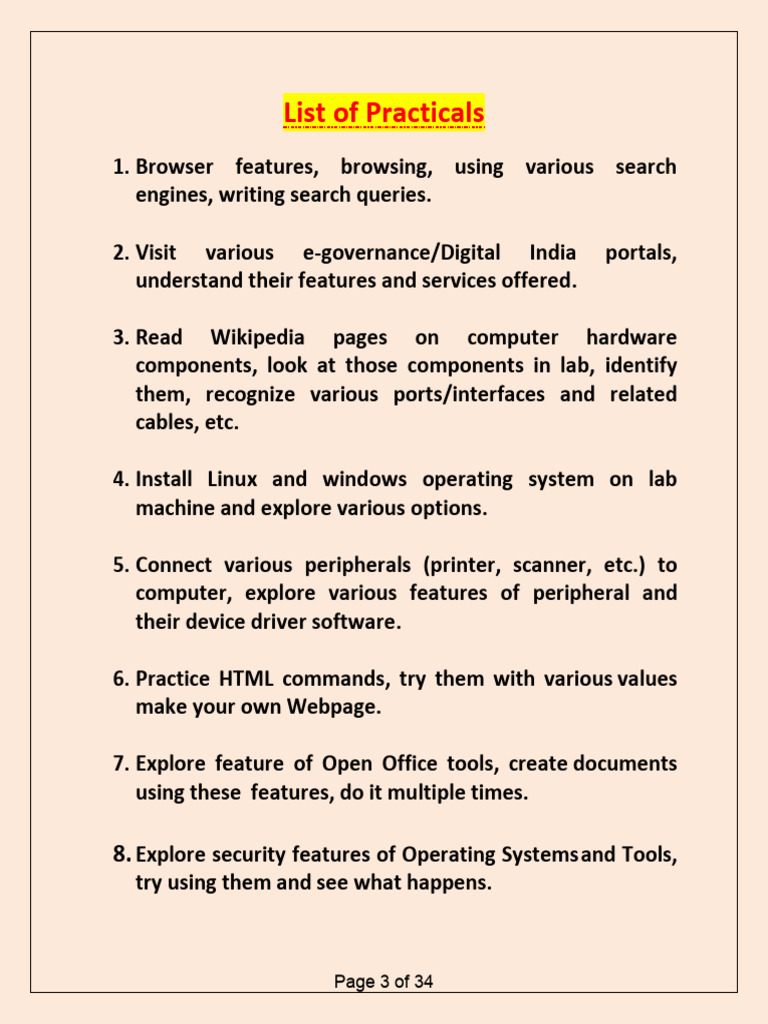 IT Lab Practical Activities Guide | PDF | Html | Html Element