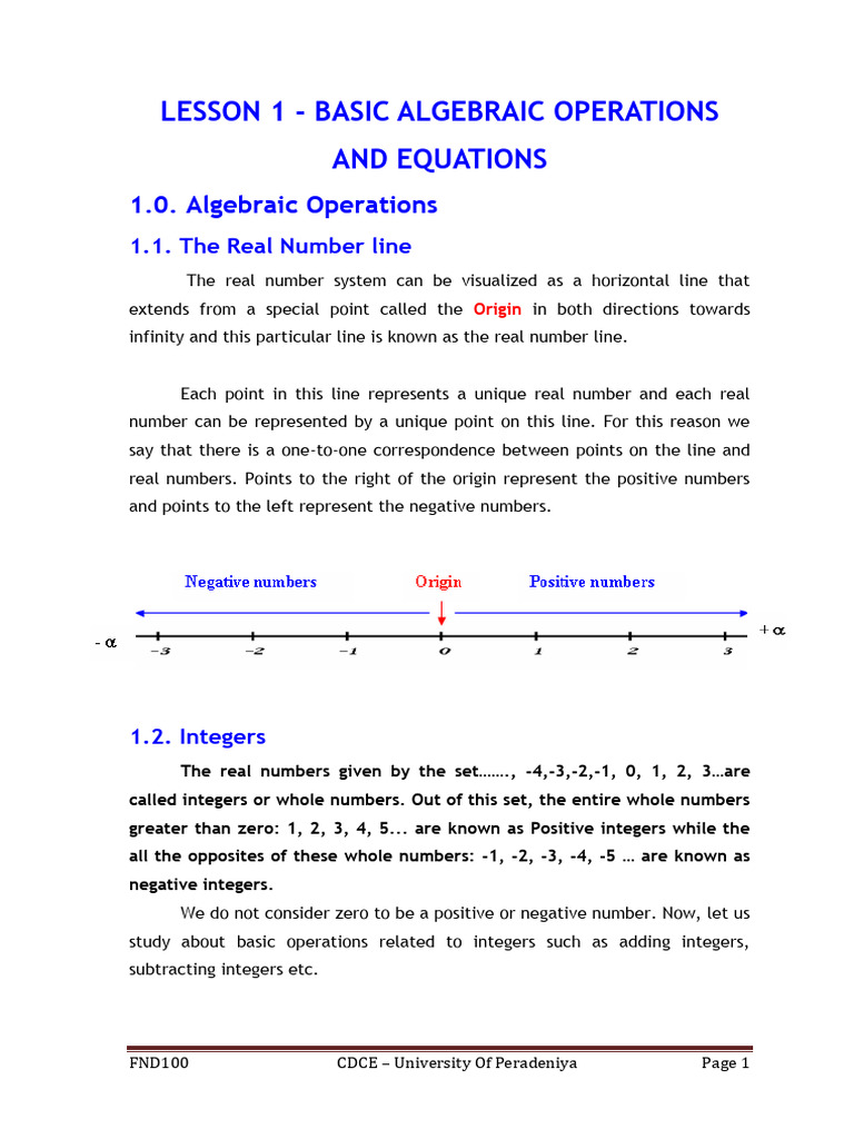 Algebraic Operations and Equations | PDF | Equations | Polynomial