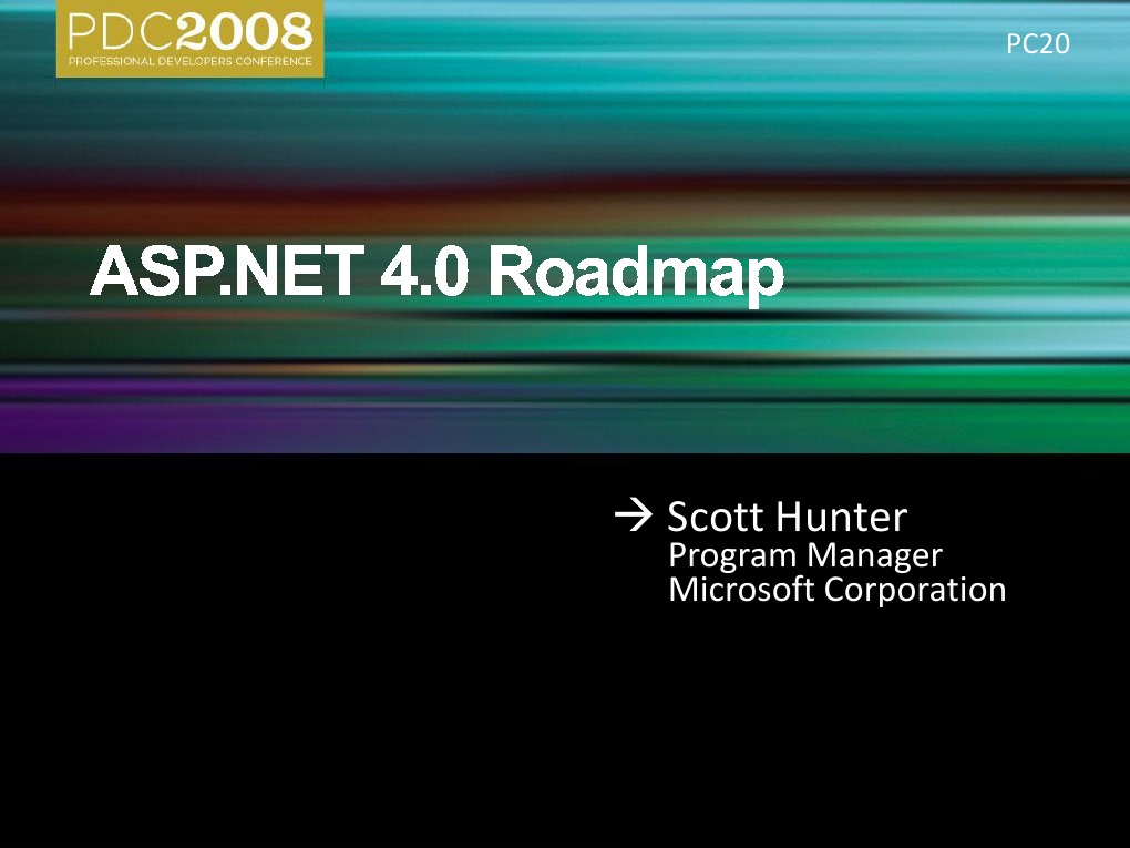 Scott Hunter: Program Manager Microsoft Corporation | PDF