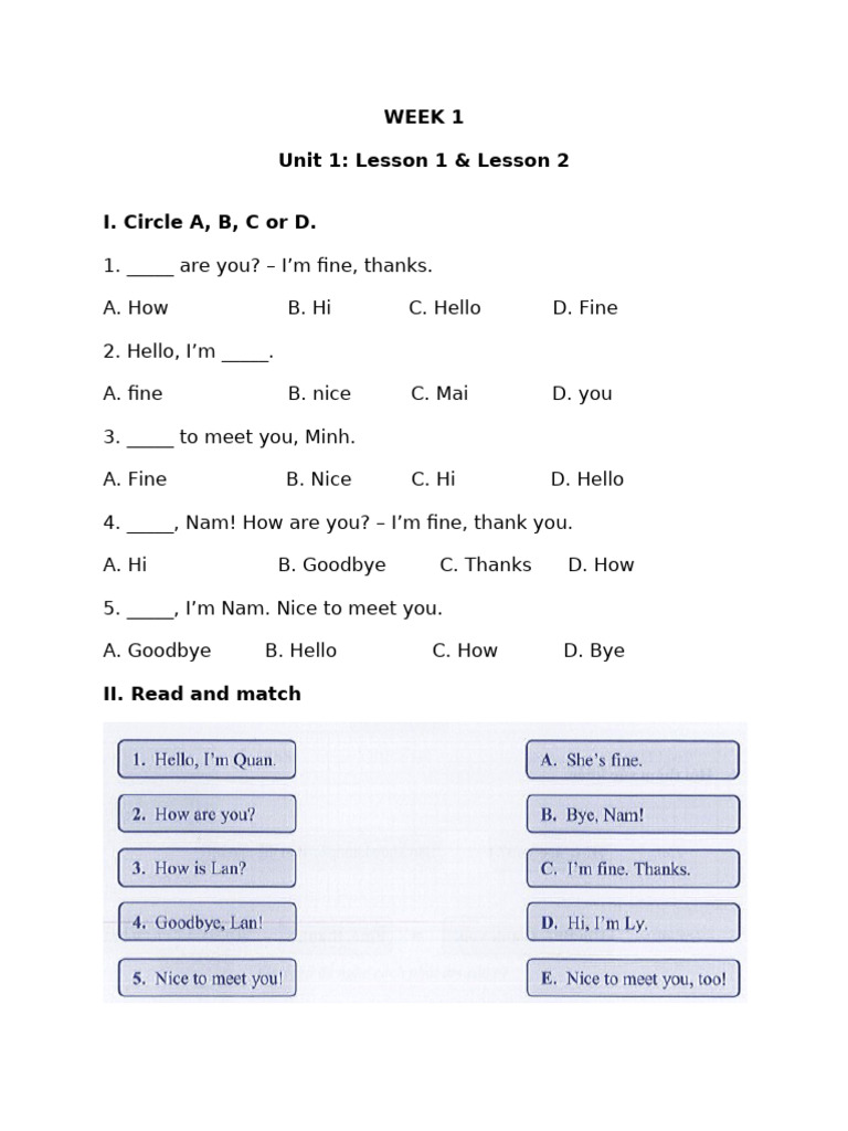 English Conversation Practice Week 1 | PDF