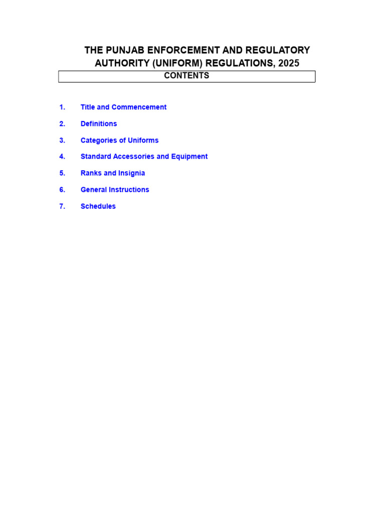 PERA Uniform Regulations 2025 | PDF | Fashion | Dress Codes