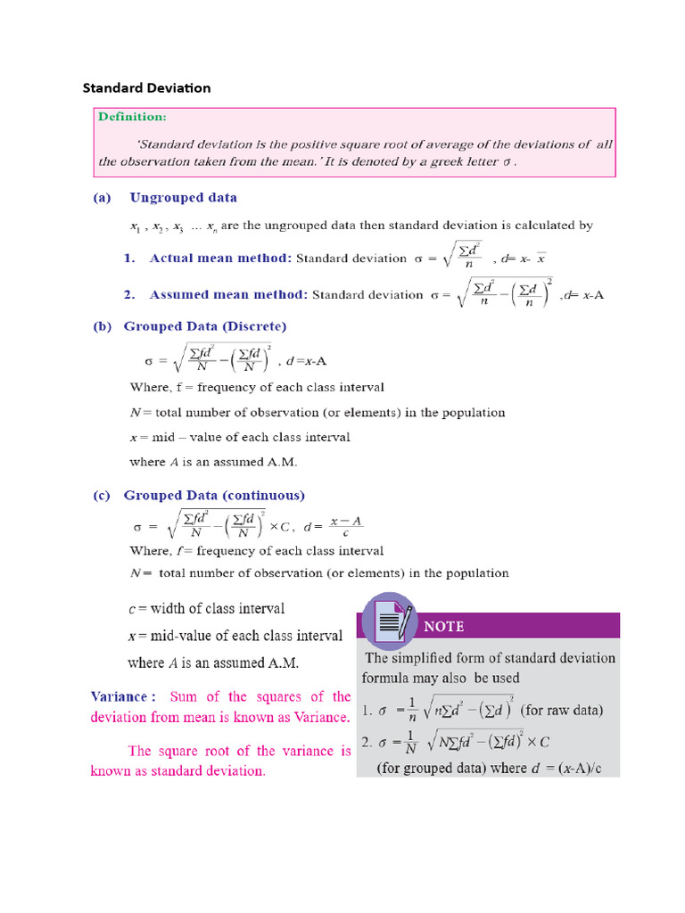 M1 Standard Deviation | PDF