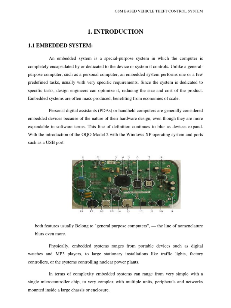 A GSM Based Vehicle Theft Control System Circuit Diagram