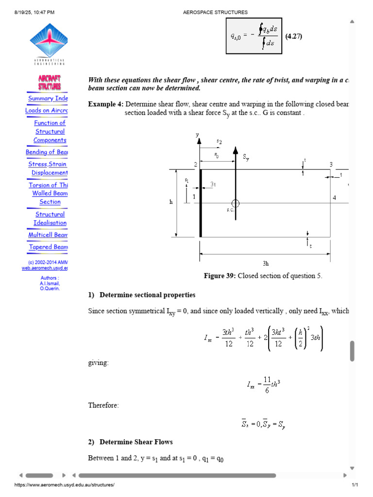Aerospace Structures | PDF