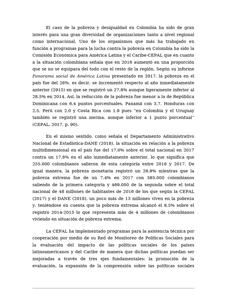 Políticas para La Superación de La Pobreza | PDF | Desigualdad social ...