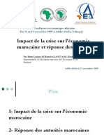 2009 AEC - Impact de La Crise Sur L'économie Marocaine Et Réponse Des Autorités