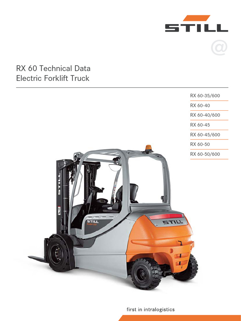RX 60 35 50 EN 2016 TD Web | PDF | Forklift | Truck
