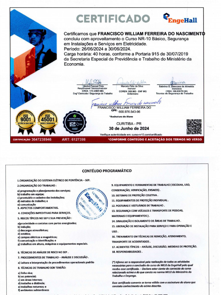 Certificado 1 | PDF
