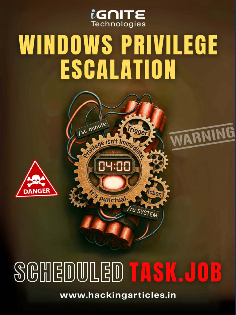 Windows Privilege Escalation Scheduled TaskJob | PDF | Microsoft ...