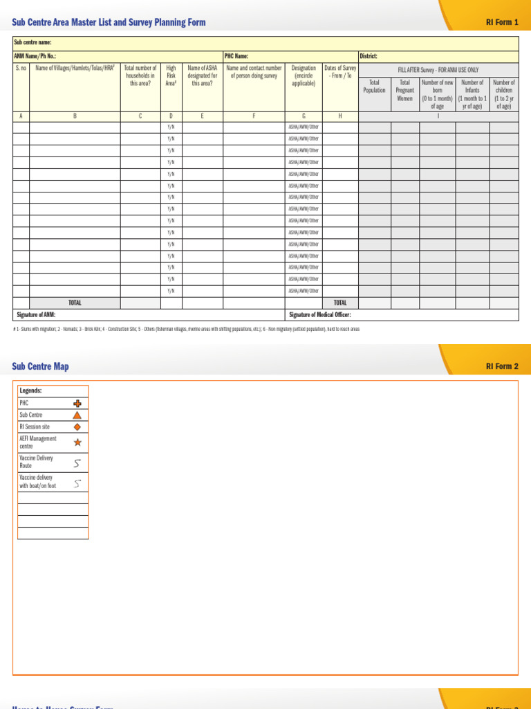 RI Microplan and Survey Planning Form | PDF | Medical Specialties ...