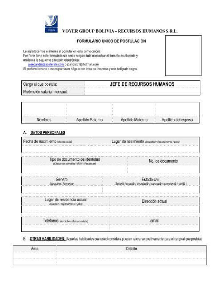 Descargar Formulario PDF | PDF