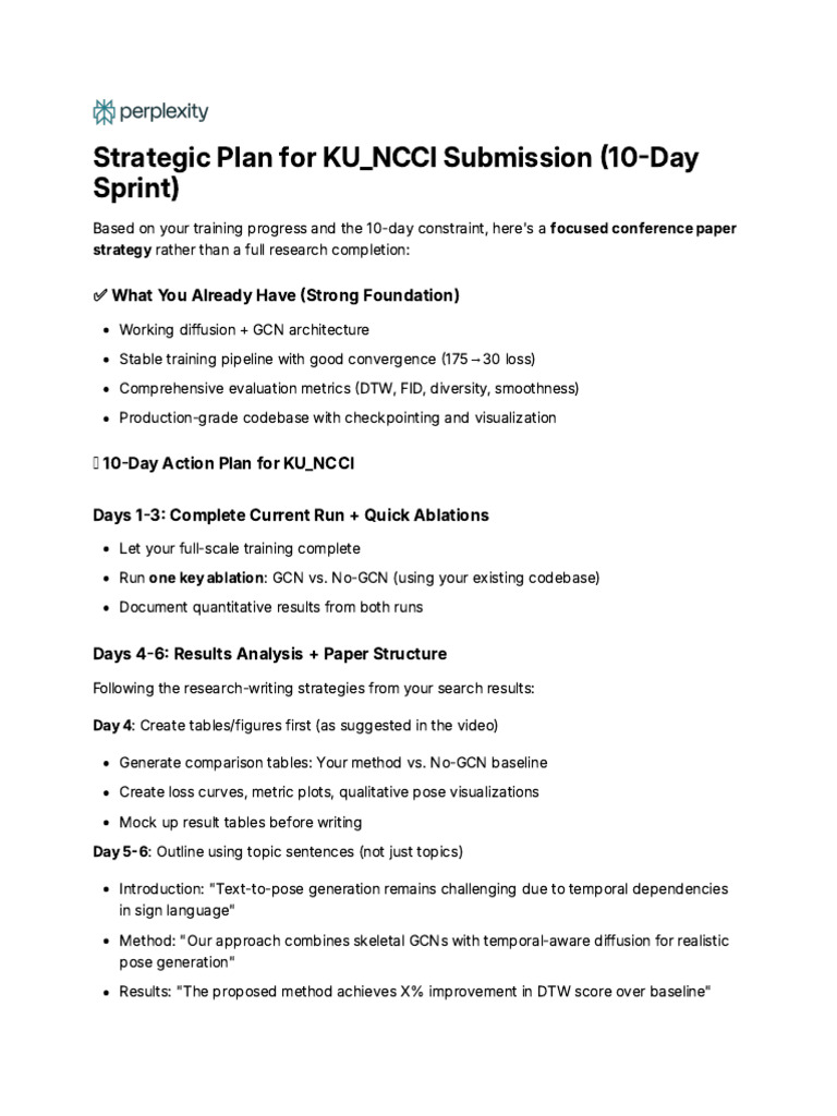 10-Day Conference Paper Strategy Guide | PDF | Methodology