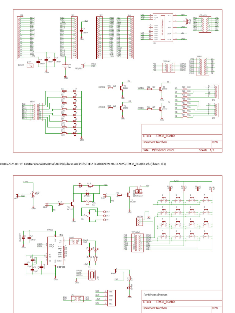 STM32 Board Schematic Overview | PDF