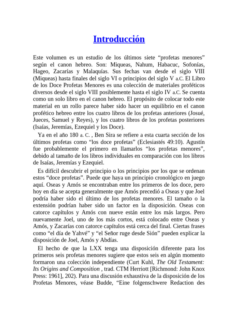 WBC Malaquias - Completo | PDF | Doce profetas menores | Libros de la ...