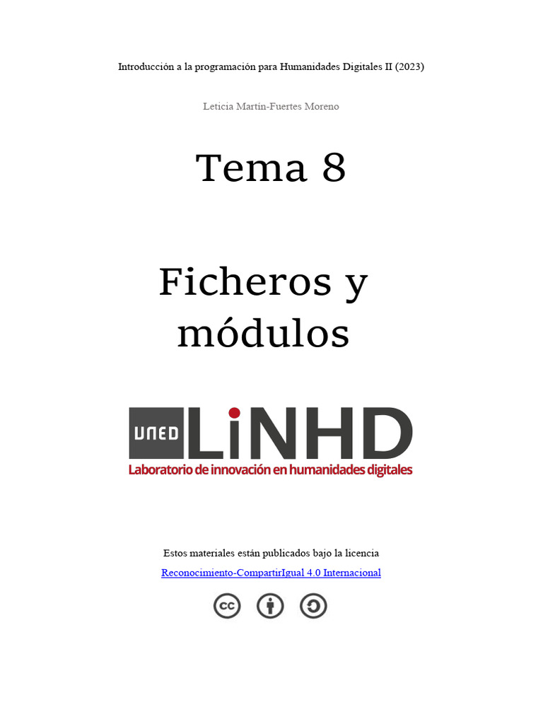 Manejo de Ficheros y Módulos en Python | PDF | Archivo de computadora ...