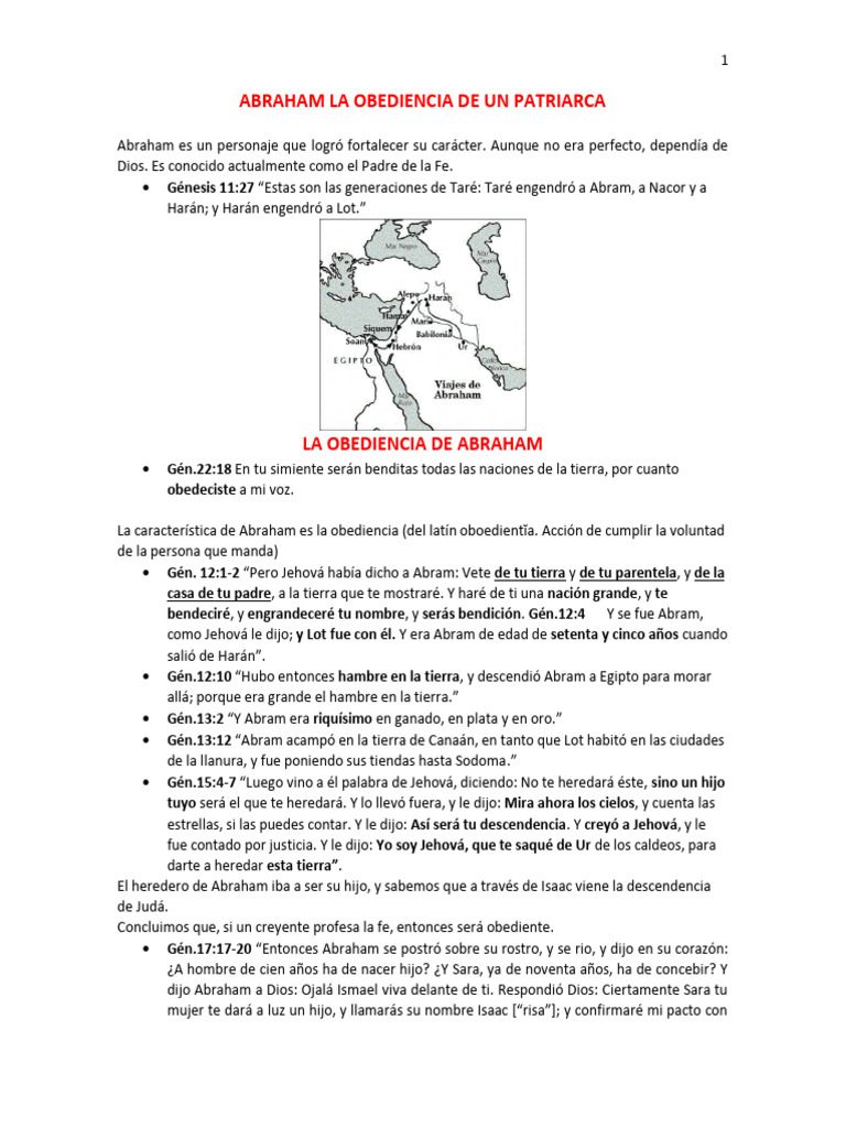 La Obediencia y Fe de Abraham | PDF | Abrahán | Ismael